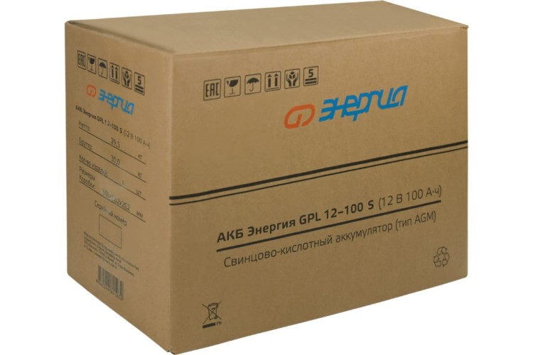 Аккумулятор ЭНЕРГИЯ GPL 12-100 S Е0201-0106 - изображение 5