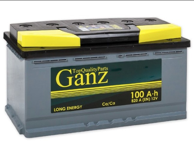 Аккумулятор GANZ Standart 100 A/ч обратная R+ 353x175x190 EN820 A GA1000