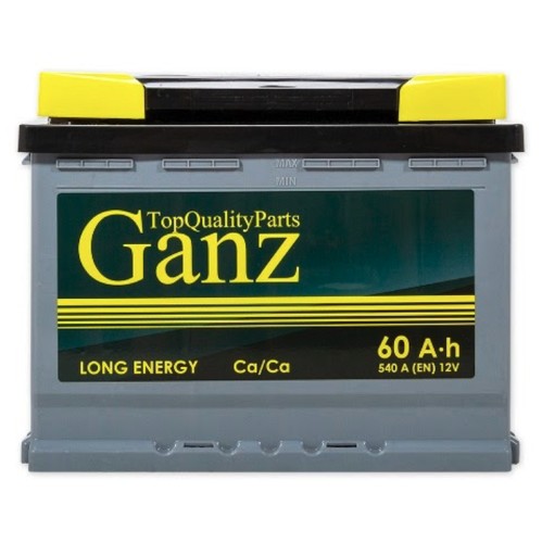 Аккумулятор GANZ Standart 60 A/ч обратная R+ 242x175x190 EN540 A GA600