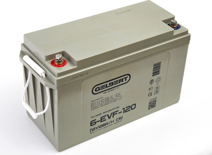 Аккумулятор GELBERT 6-EVF-120 (12V126A/H C5) тяговый 025375 - изображение 4