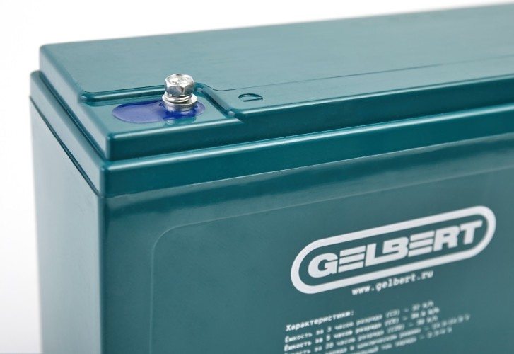 Аккумулятор GELBERT 6-EVF-32 (12V34.6A/H C5) тяговый 025376 - изображение 4