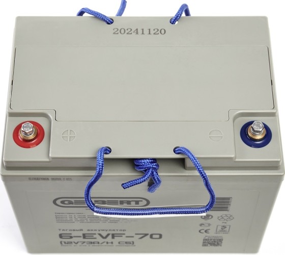 Аккумулятор GELBERT 6-EVF-70 (12V73A/H C5) тяговый 025381 - изображение 4