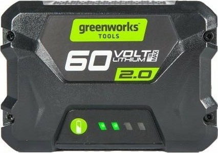Аккумулятор GREENWORKS 60.0V 2,0 Ач Li-ion G60B2 (2918307) 2918307 - изображение 2