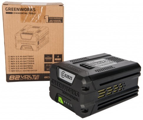 Аккумулятор GREENWORKS 82.0V 2,5 Ач Li-ion GC82B25 (2914907) 2914907 - изображение 4