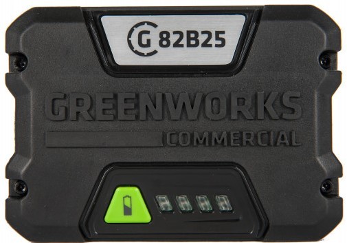 Аккумулятор GREENWORKS 82.0V 2,5 Ач Li-ion GC82B25 (2914907) 2914907 - изображение 2