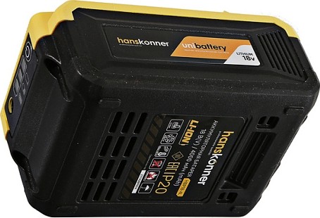 Аккумулятор HANSKONNER HBP18-4L 18 в, 4ач для инструмента серии Unibattery - изображение 2