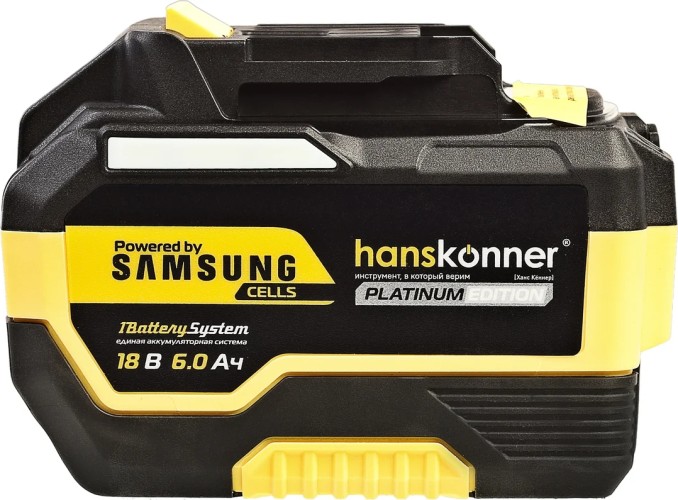 Аккумулятор HANSKONNER HBP2006PRO Platinum 18 B, 1BatterySystem, 6.0 Ач, Samsung - изображение 3