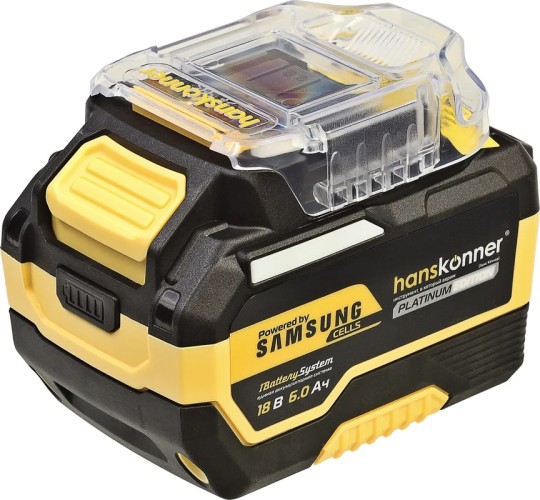Аккумулятор HANSKONNER HBP2006PRO Platinum 18 B, 1BatterySystem, 6.0 Ач, Samsung - изображение 2