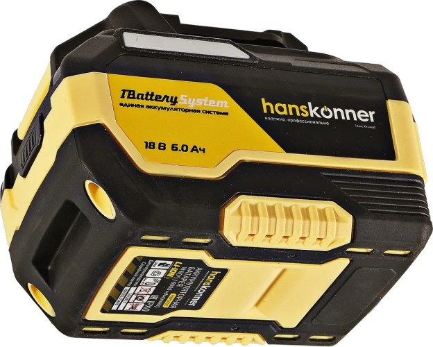Аккумулятор HANSKONNER HBP2006 18В, 6.0 Ач - изображение 5