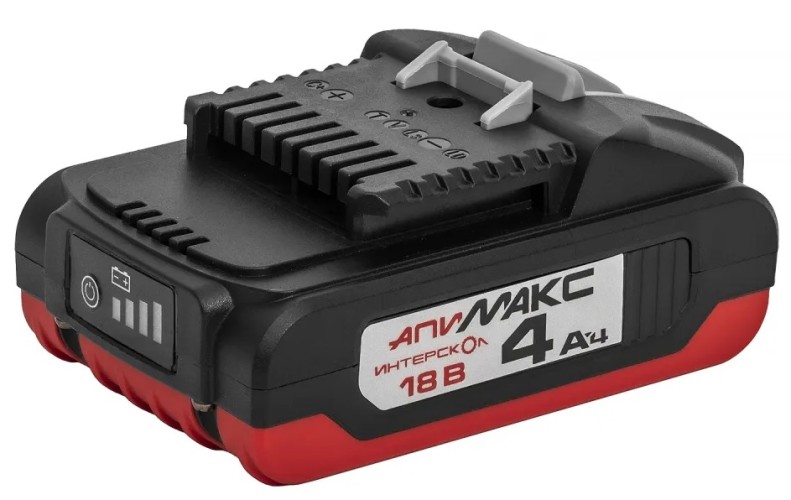 Аккумулятор ИНТЕРСКОЛ АПИМАКС-4,0/18И 4,0 Ач, 18В, Li-ion  2400.104