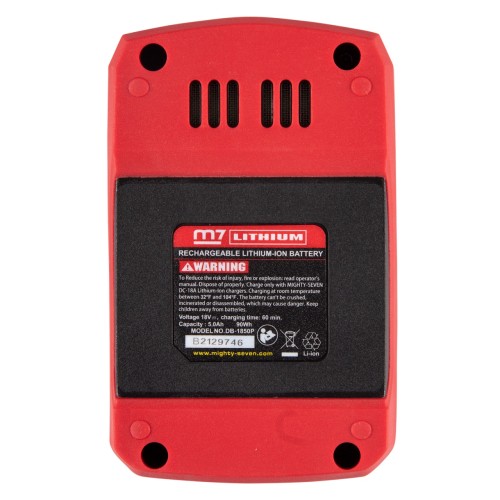 Аккумулятор MIGHTY SEVEN DB-1850 18в, 5,0ач - изображение 2