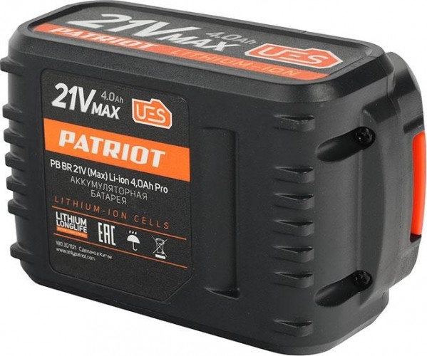 Аккумулятор PATRIOT PB BR 21V(Max) Li-ion PATRIOT. 4,0Ah Pro UES 180301121 - изображение 3