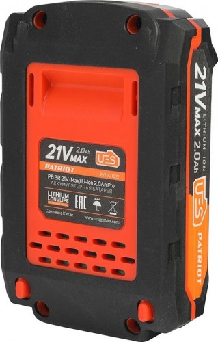 Аккумулятор PATRIOT PB BR 21V(Max) Li-ion PATRIOT. 2,0Ah Pro UES 180301120 - изображение 3