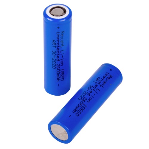 Аккумулятор REXANT 30-2020 Li-ion 18650, 3,7B, 2600мA, без платы защиты 10шт