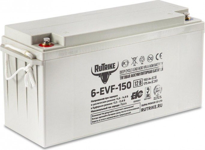Аккумулятор RUTRIKE 12V150A/H C3 тяговый 6-EVF-150 021948