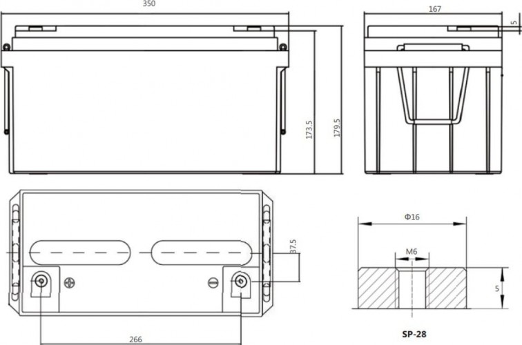 Аккумулятор SACRED SUN SP12-80 - изображение 2