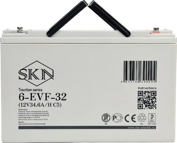 Аккумулятор SKN 6-EVF-32 (12V34.6A/H C5) тяговый 025388
