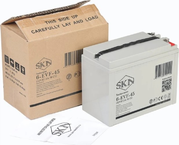 Аккумулятор SKN 6-EVF-45 (12V47.5A/H C5) тяговый 025389 - изображение 3