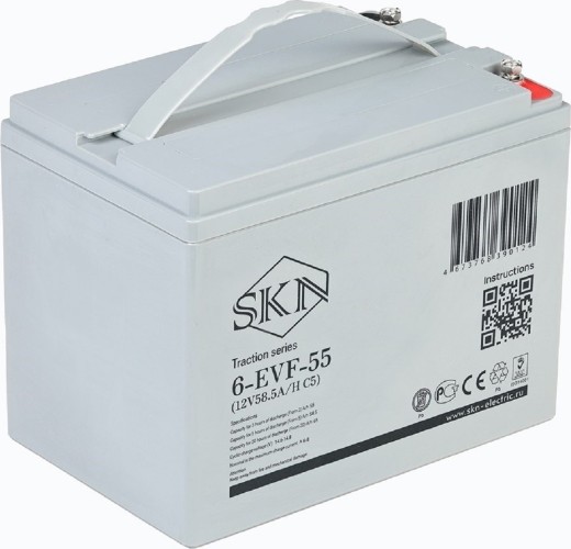 Аккумулятор SKN 6-EVF-55 (12V58.5A/H C5) тяговый 025391