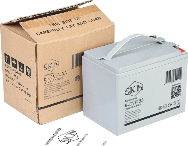 Аккумулятор SKN 6-EVF-55 (12V58.5A/H C5) тяговый 025391 - изображение 3