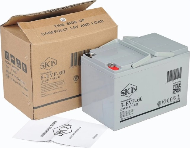 Аккумулятор SKN 6-EVF-60 (12V64A/H C5)  тяговый 025392 - изображение 4