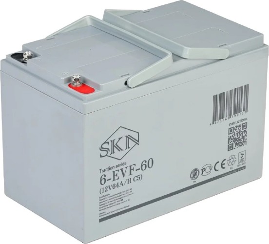 Аккумулятор SKN 6-EVF-60 (12V64A/H C5)  тяговый 025392 - изображение 2