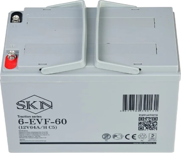 Аккумулятор SKN 6-EVF-60 (12V64A/H C5)  тяговый 025392 - изображение 3