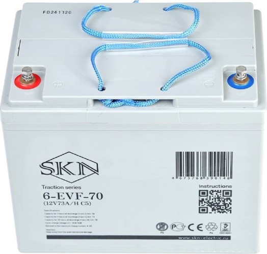 Аккумулятор SKN 6-EVF-70 (12V73A/H C5) тяговый 025393 - изображение 2