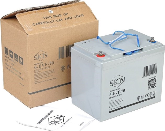 Аккумулятор SKN 6-EVF-70 (12V73A/H C5) тяговый 025393 - изображение 3