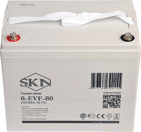 Аккумулятор SKN 6-EVF-80 (12V84A/H C5)  тяговый 025394 - изображение 2
