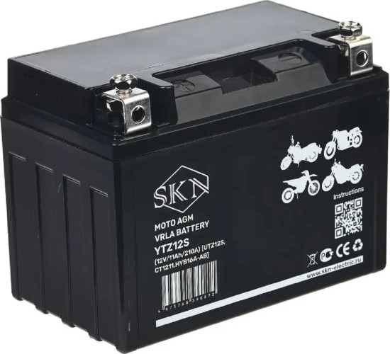 Аккумулятор SKN YTZ12S (12V/11Ah/210A) для мототехники 025283 - изображение 3