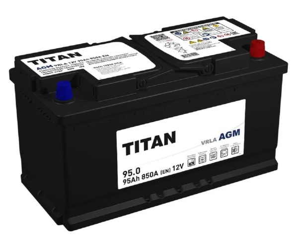 Аккумулятор Titan AGM 95.0 VRLA 850А 4610082702141