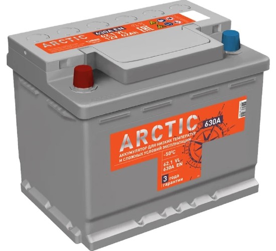 Аккумулятор Titan ARCTIC 62.1 VL 630А 4607008881905