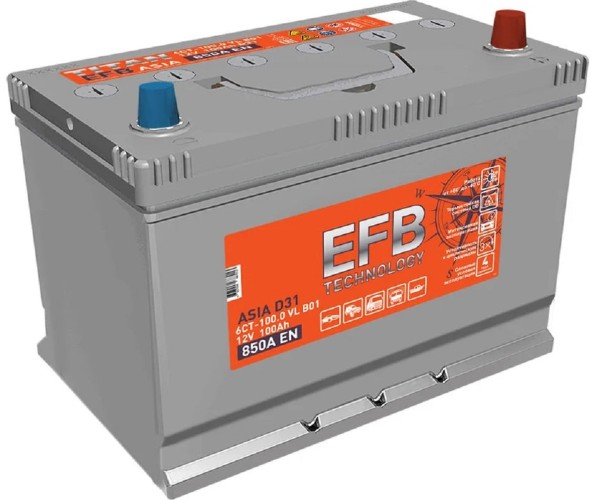 Аккумулятор Titan ASIA EFB 100.0 VL B01 870А 4607008887020