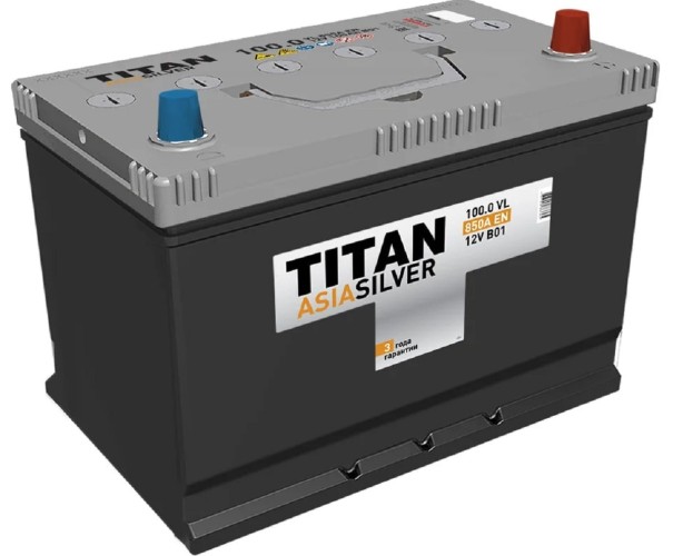 Аккумулятор Titan ASIASILVER 100.0 VL 850А 4607008887365