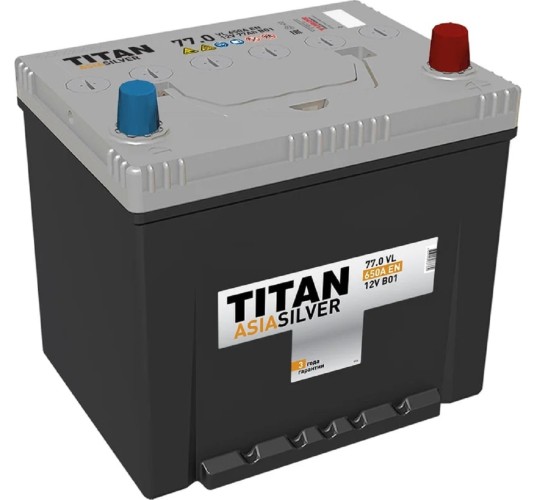 Аккумулятор Titan ASIASILVER 77.0 VL B01 650А 4607008887389