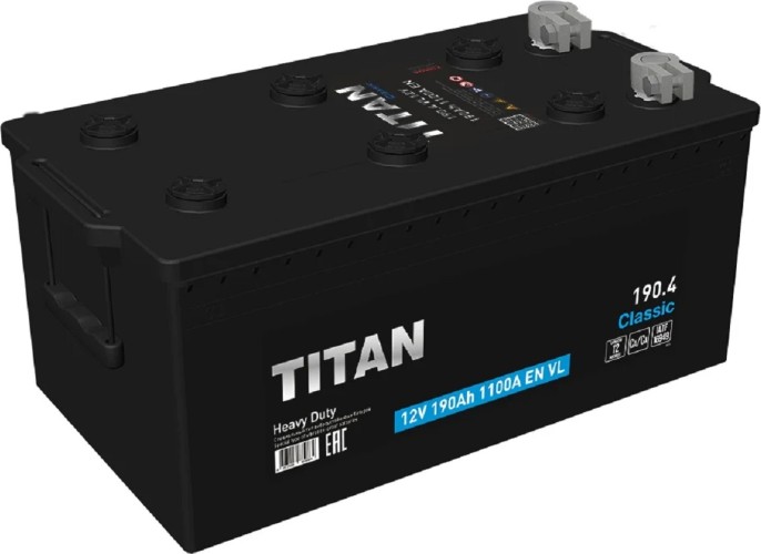 Аккумулятор Titan Classic 6СТ-190.4 VL 1100А 4607008889864