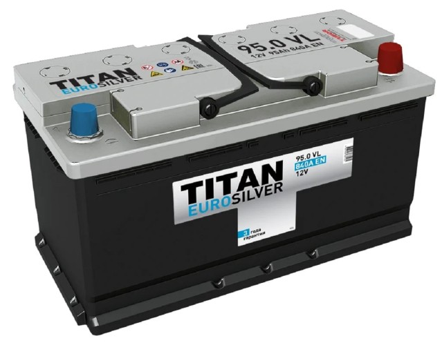 Аккумулятор Titan EUROSILVER 95.0 VL 840А 4607008881431