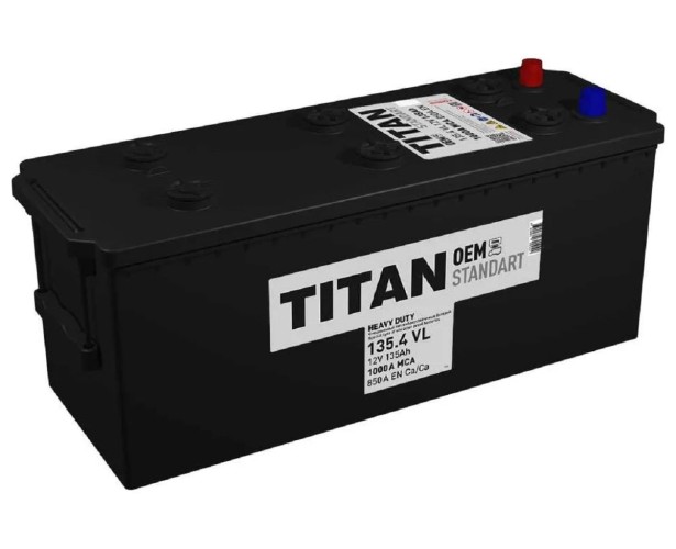 Аккумулятор Titan STANDART 135.4 VL 850А (1000А МСА) 4610082700222