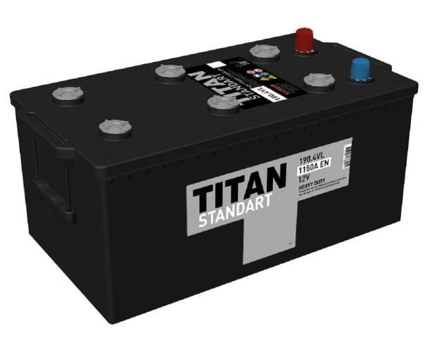 Аккумулятор Titan STANDART 190.4 VL 1150А конус 4607008884470