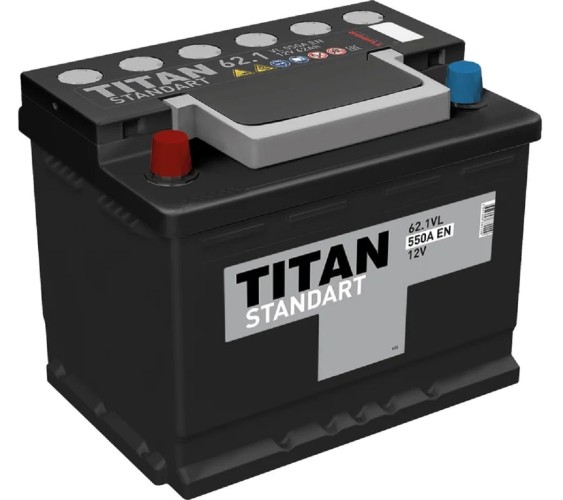 Аккумулятор Titan STANDART 62.1 VL 550А 4607008882209