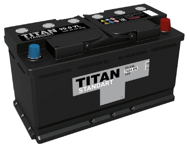 Аккумулятор Titan STANDART 90.0 VL 740А 4607008882254