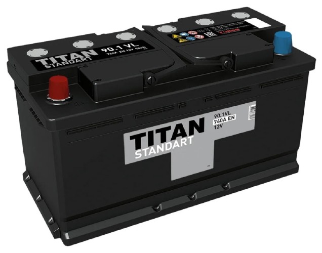 Аккумулятор Titan STANDART 90.1 VL 740А 4607008882261