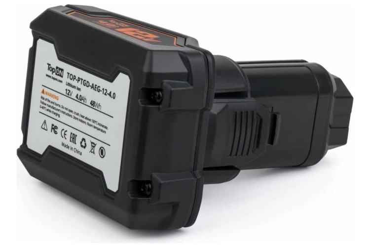 Аккумулятор TopON для AEG l1240 12В 4.0ah (li-ion) - изображение 3