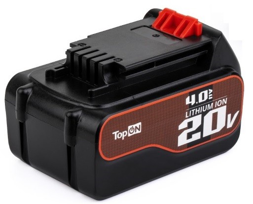 Аккумулятор TopON для Black Decker 20В 4.0ah (li-ion)
