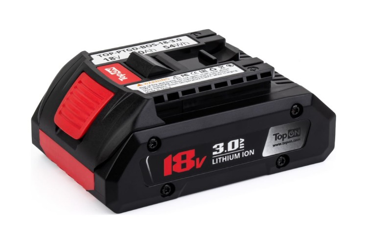 Аккумулятор TopON для Bosch 18В 3.0ah (li-ion) TOP-PTGD-BOS-18-3.0