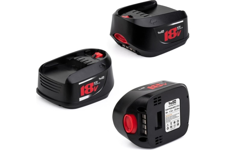 Аккумулятор TopON для Bosch ART 18В, 1.3Ah (Li-ion) - изображение 4