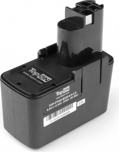 Аккумулятор TopON для Bosch 9.6В, 2.6Ah (Ni-Mh)