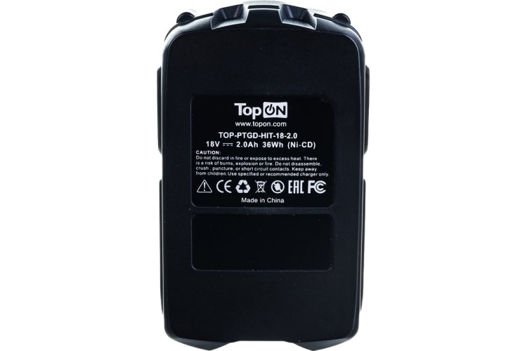 Аккумулятор TopON для Hitachi 18В, 2.0Ah (Ni-Cd) - изображение 2