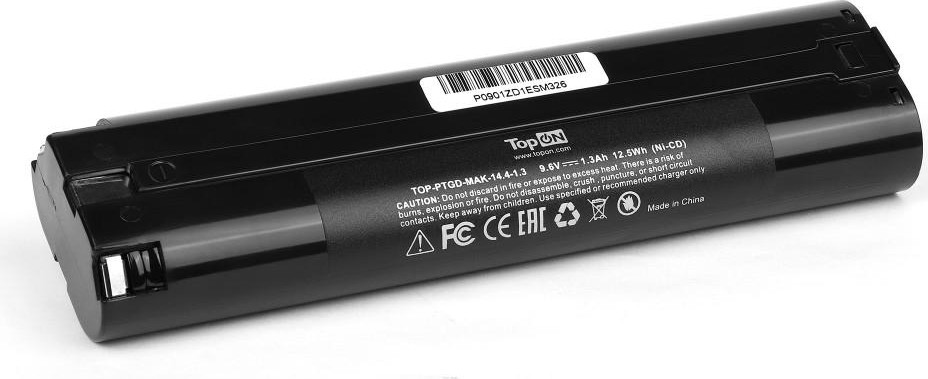 Аккумулятор TopON для Makita DA 9.6В, 1.3Ah (Ni-Cd)